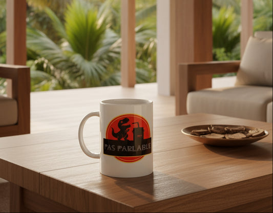 Tasse Humoristique ''Pas Parlable''